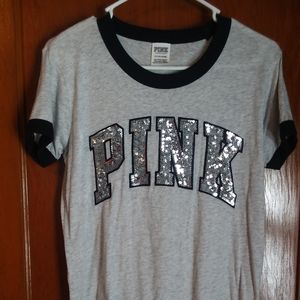 Victoria Secret PINK sequin t-shirt